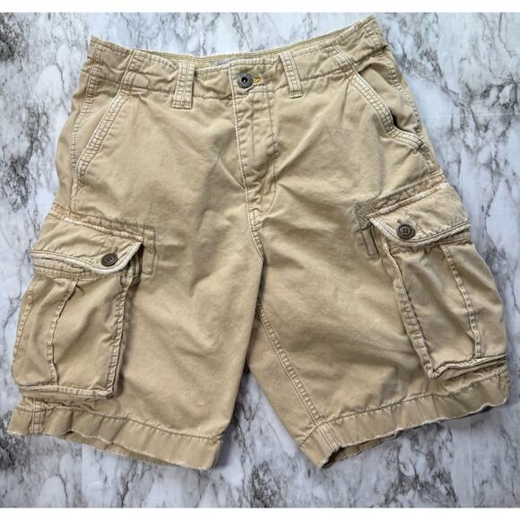American Eagle Outfitters Cargo Shorts Mens 31 Pockets Y2K VTG Long Inseam 10” - Picture 1 of 9